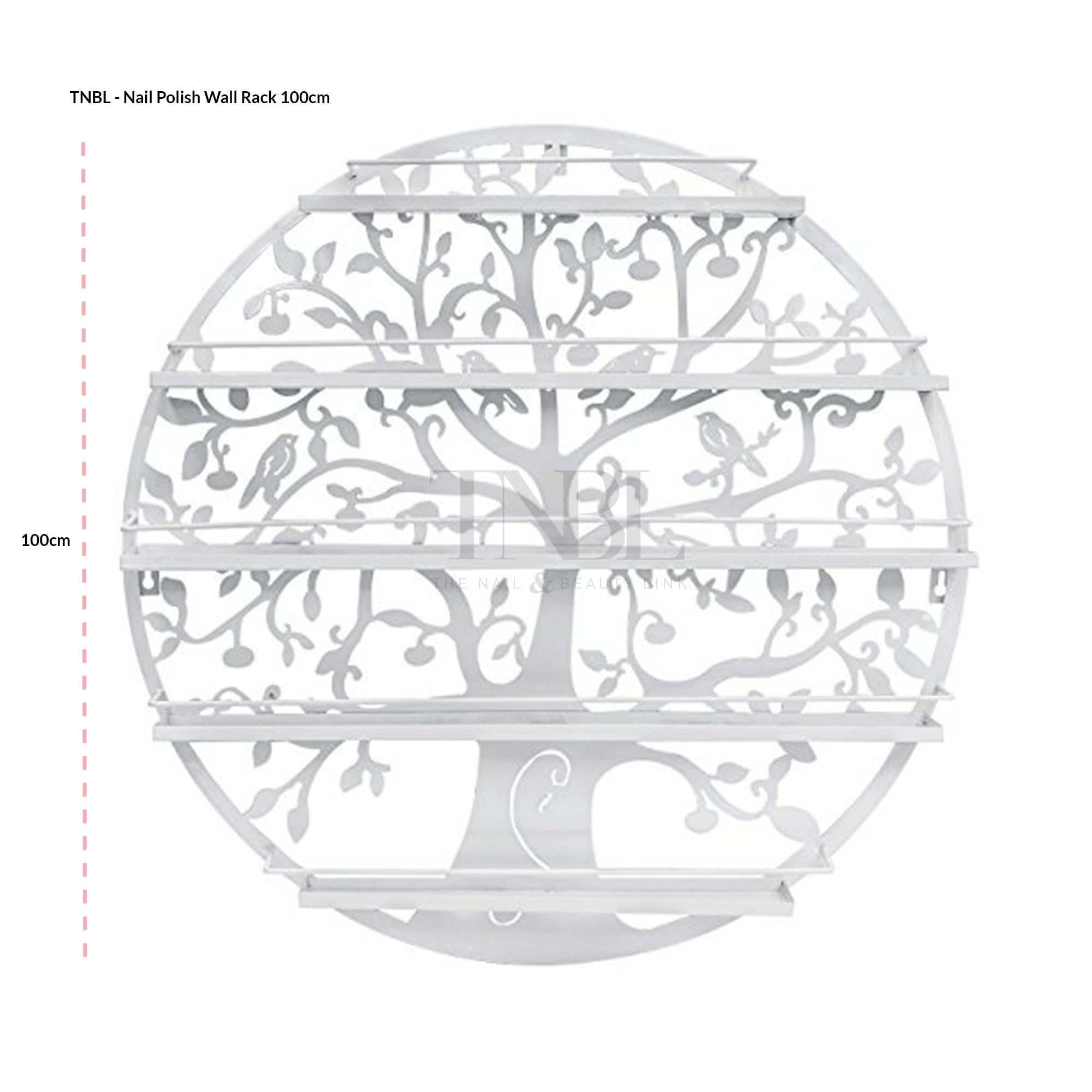 Gel & Nail Polish Wall Rack - Tree Silhouette 100cm