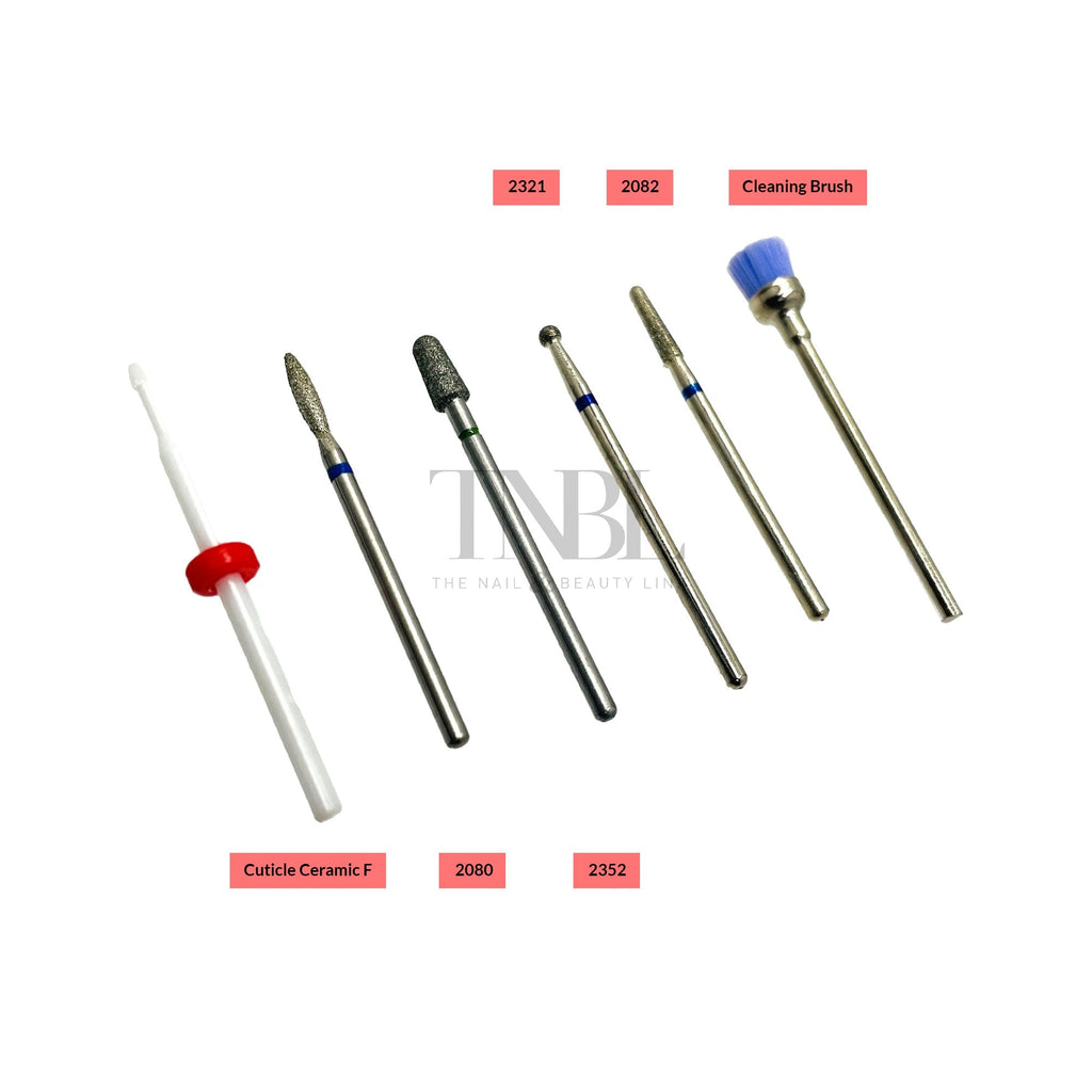 TNBL Cuticle Drill Bit Set with Holder