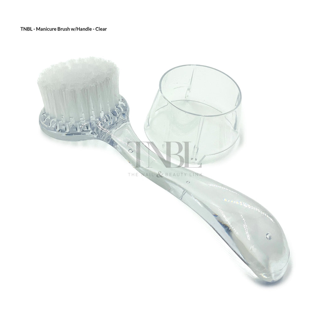 Manicure Brush w/ Handle - Round