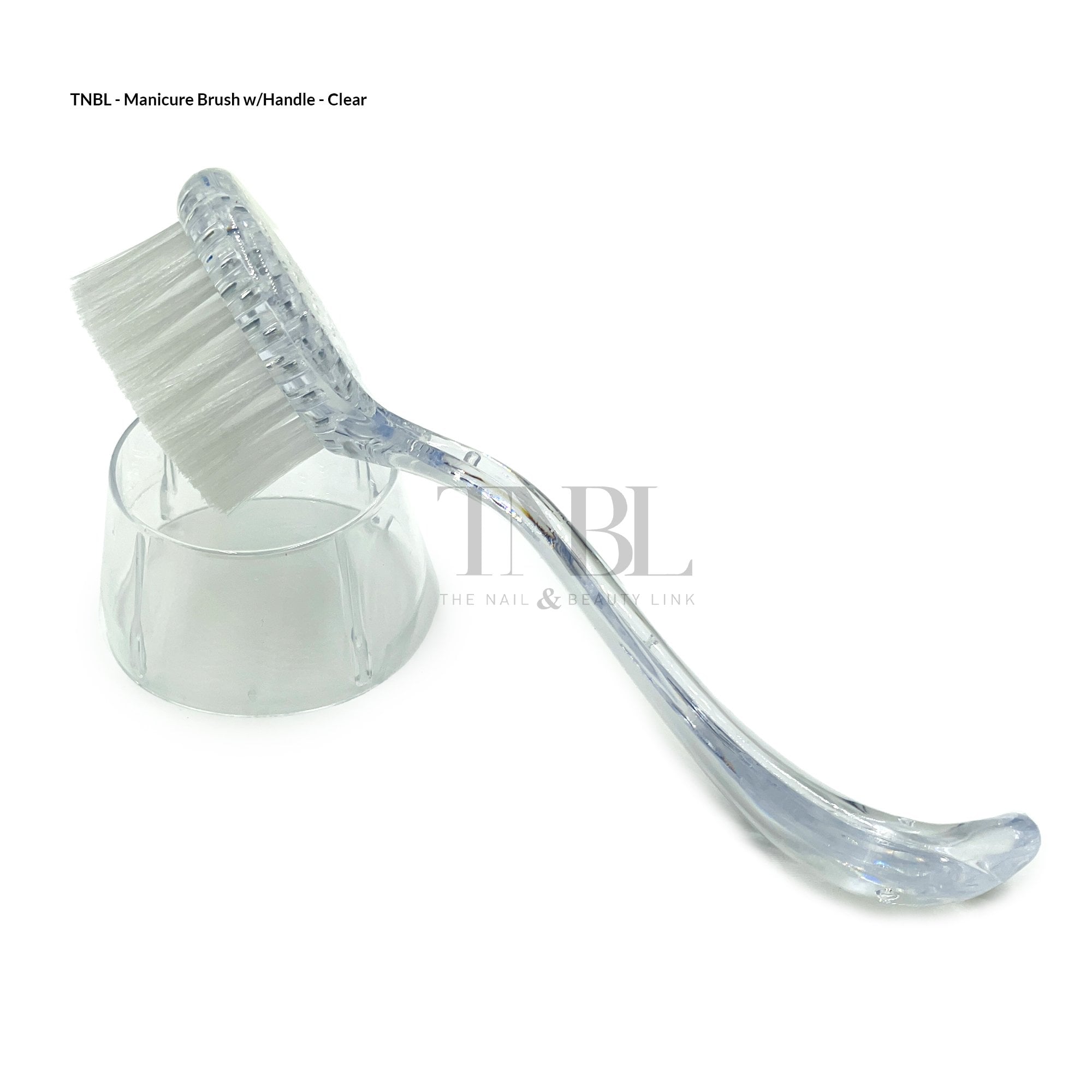 Manicure Brush w/ Handle - Round