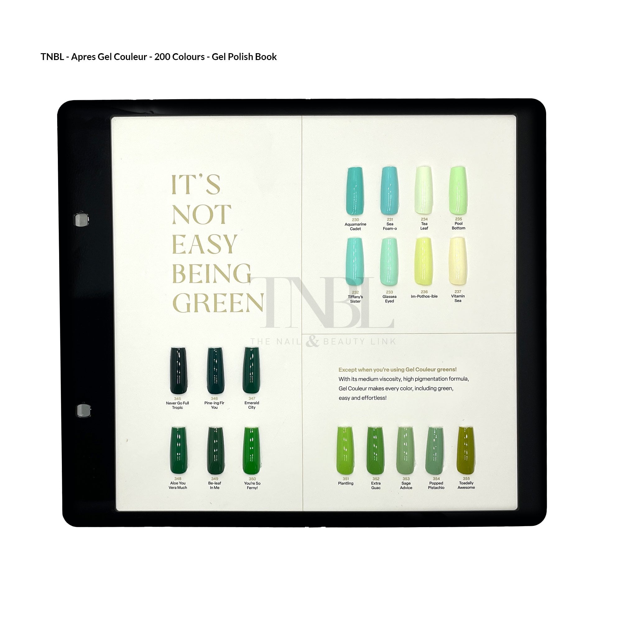 APRES APRES 200 Gel Couleur Display Book V1- Black