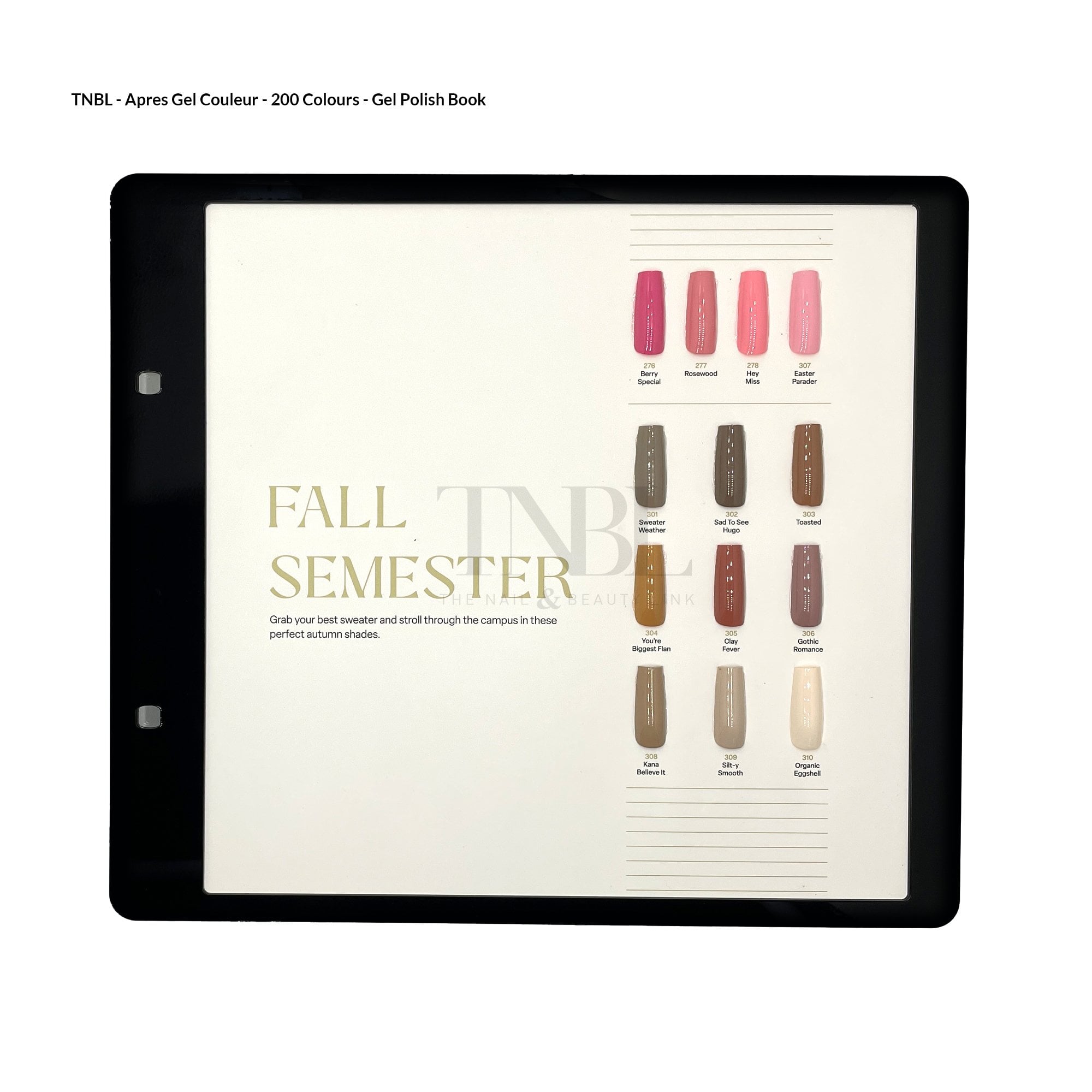 APRES APRES 200 Gel Couleur Display Book V1- Black