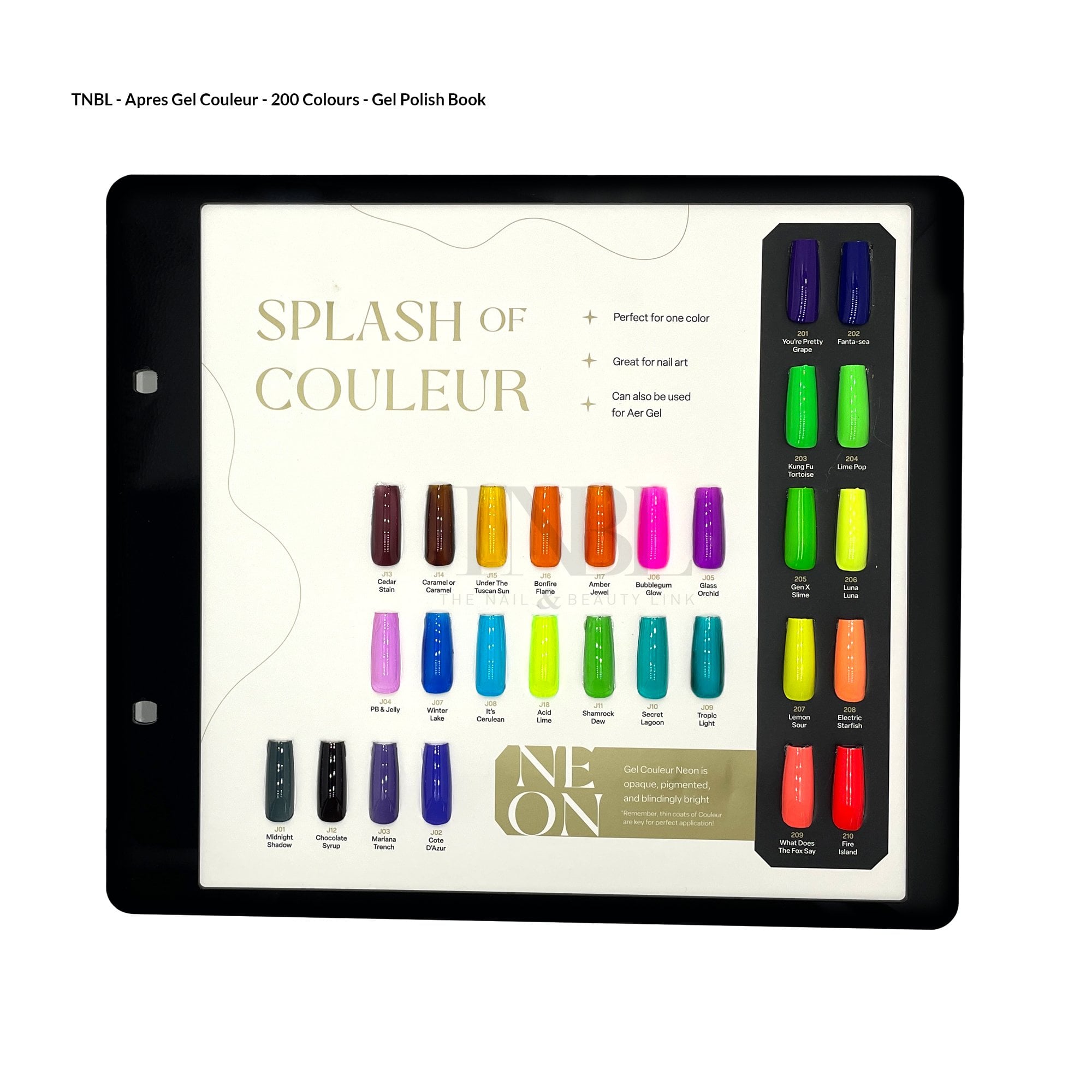 APRES APRES 200 Gel Couleur Display Book V1- Black