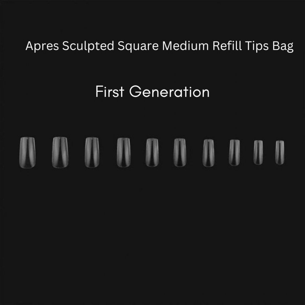 APRES Refill Tips - Sculpted Square Medium First Gen