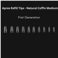 APRES Refill Tips - Natural Coffin Medium First Gen