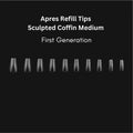 APRES Refill Tips - Sculpted Coffin Medium First Gen