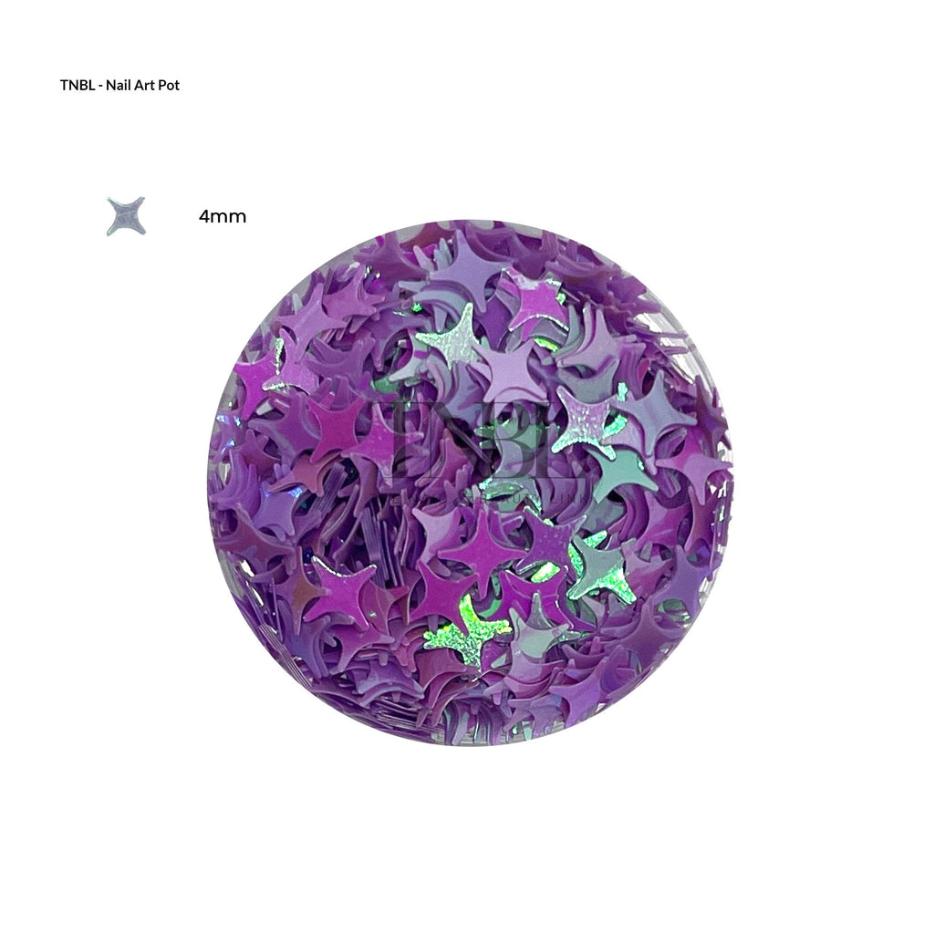 Angel Star Purple Glitter in Pot