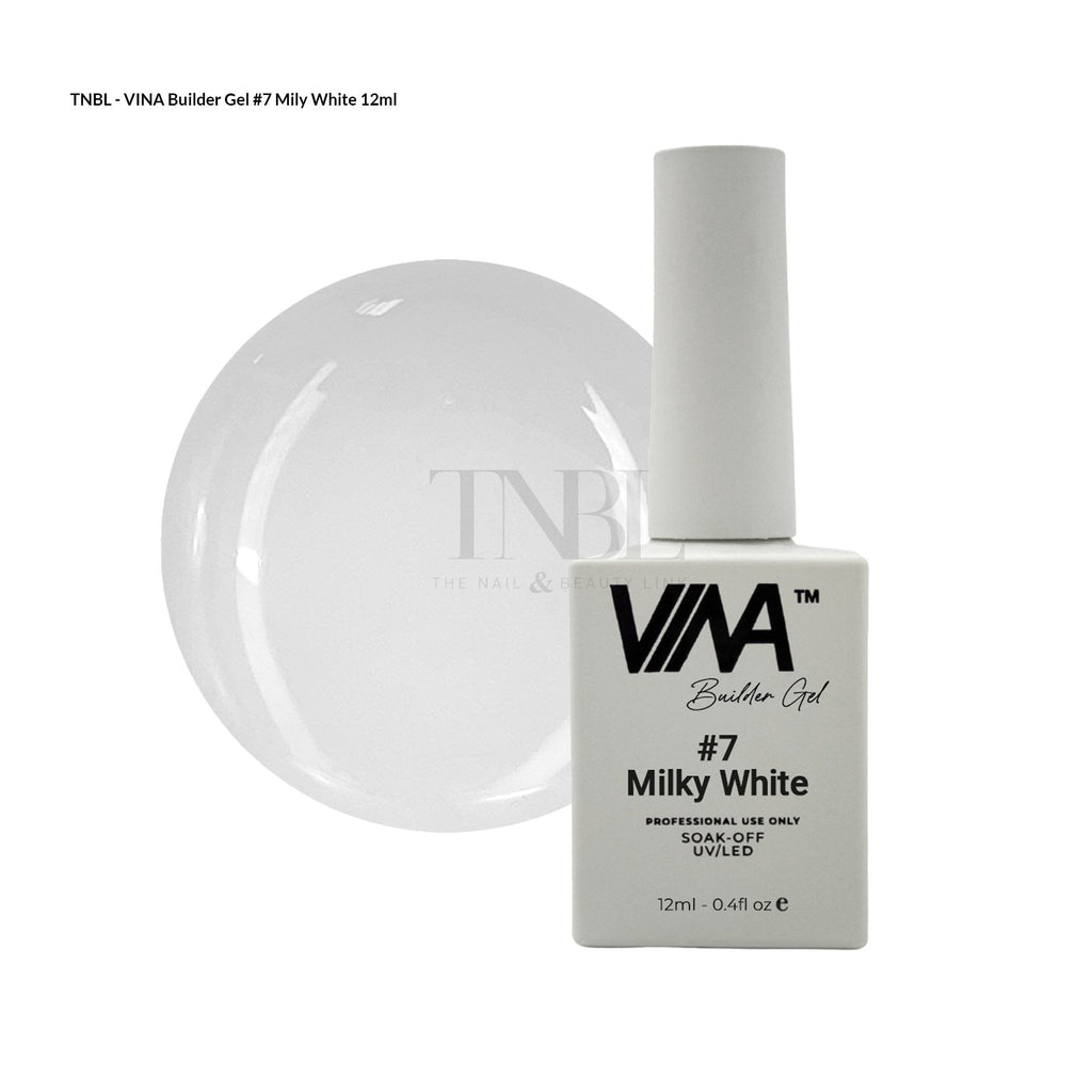 VINA Brush on Builder Gel 12ml - #7 Milky White