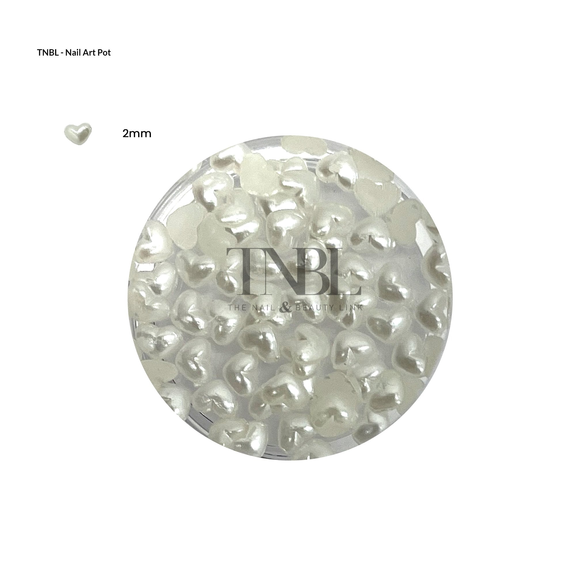 3D Pearl small Heart - Pot