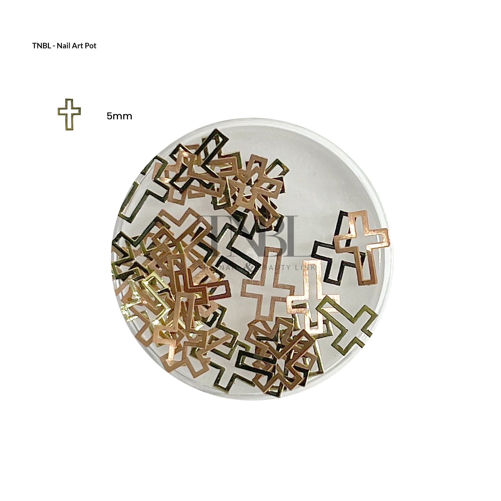 Nail Art Pot - Gold/Rose Gold - CROSS1
