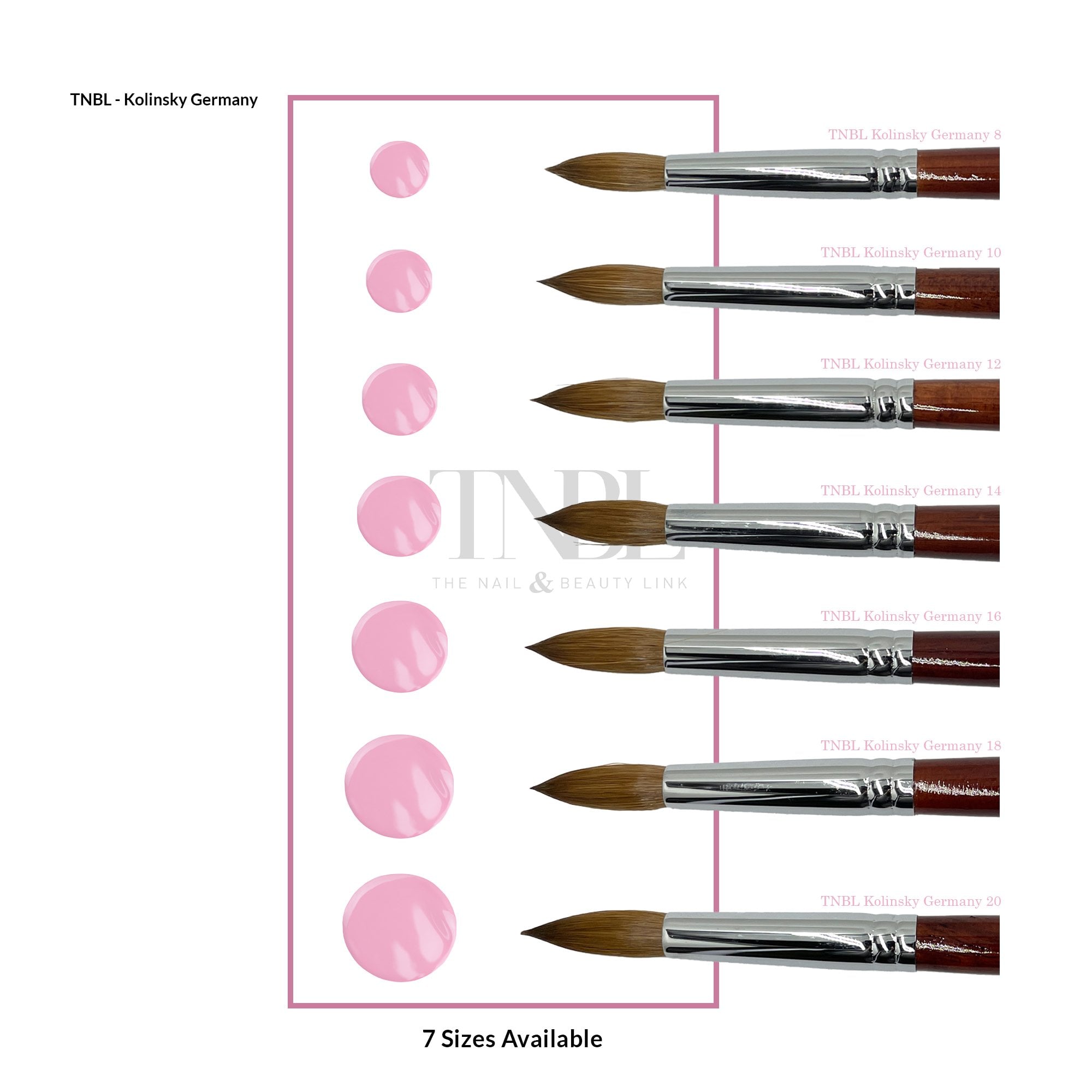 TNBL Kolinsky Acrylic Brush (Wood) #16