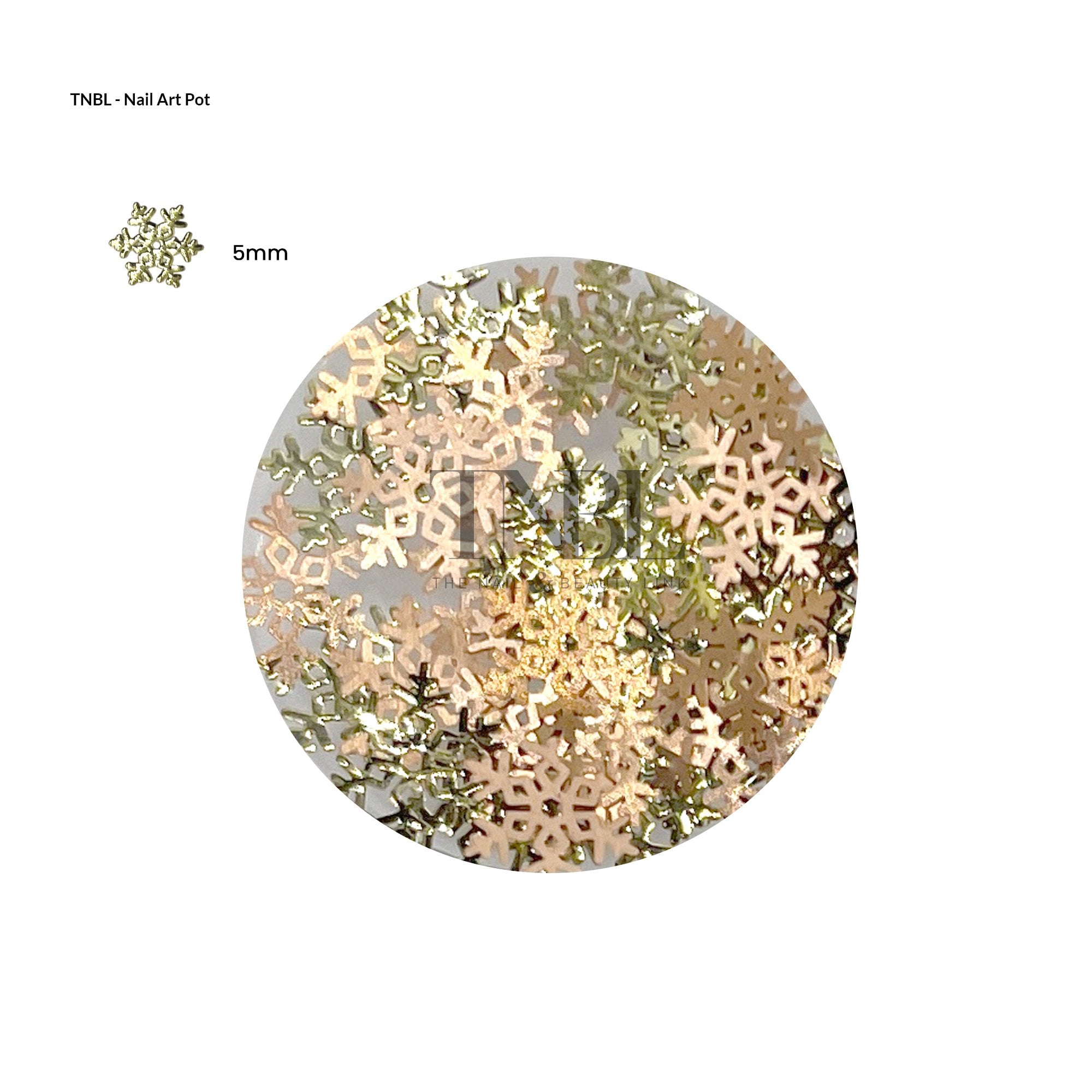 Gold/Rose Gold Snowflakes