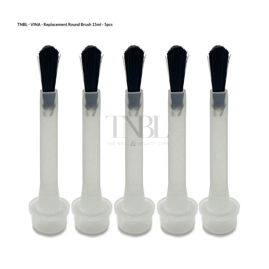 VINA Round Head Gel Polish Replacement Brushes 5Pcs