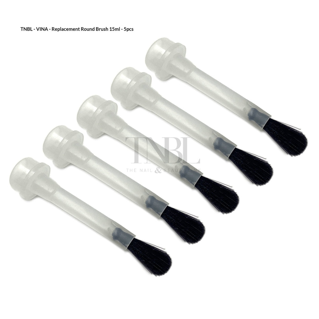 VINA Round Head Gel Polish Replacement Brushes 5Pcs