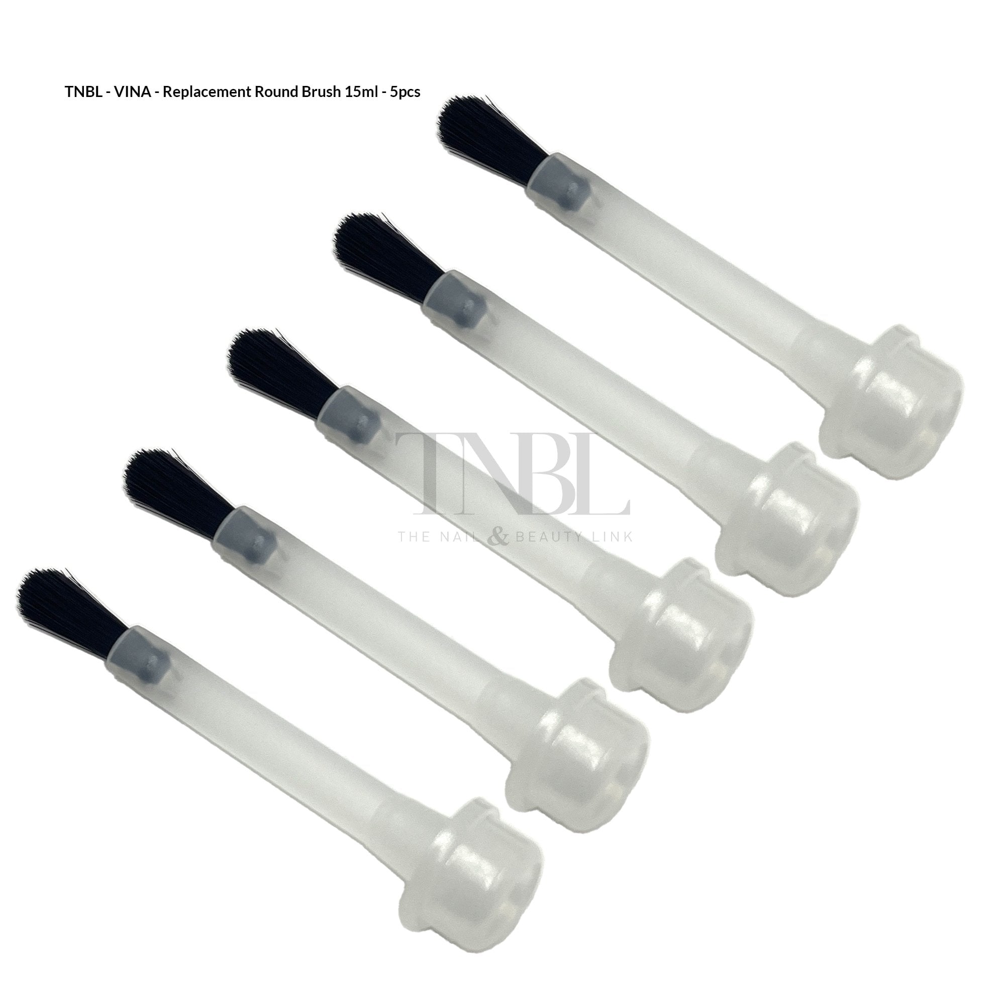 VINA Round Head Gel Polish Replacement Brushes 5Pcs