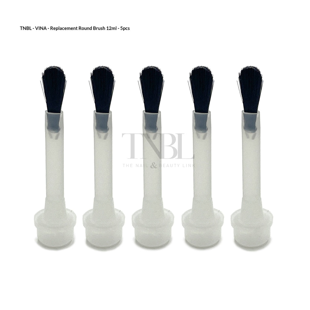 VINA Round Head Gel Polish Replacement Brushes 5Pcs