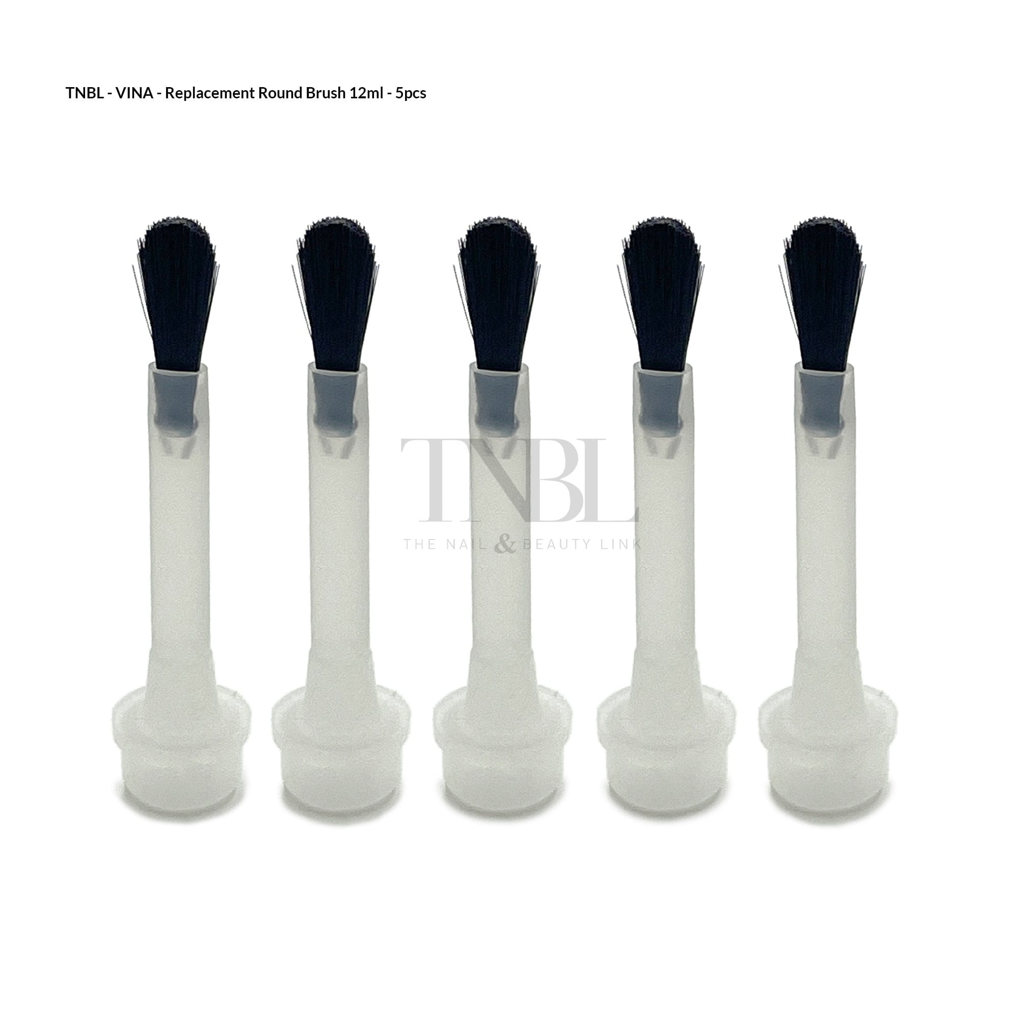 VINA Round Head Gel Polish Replacement Brushes 5Pcs