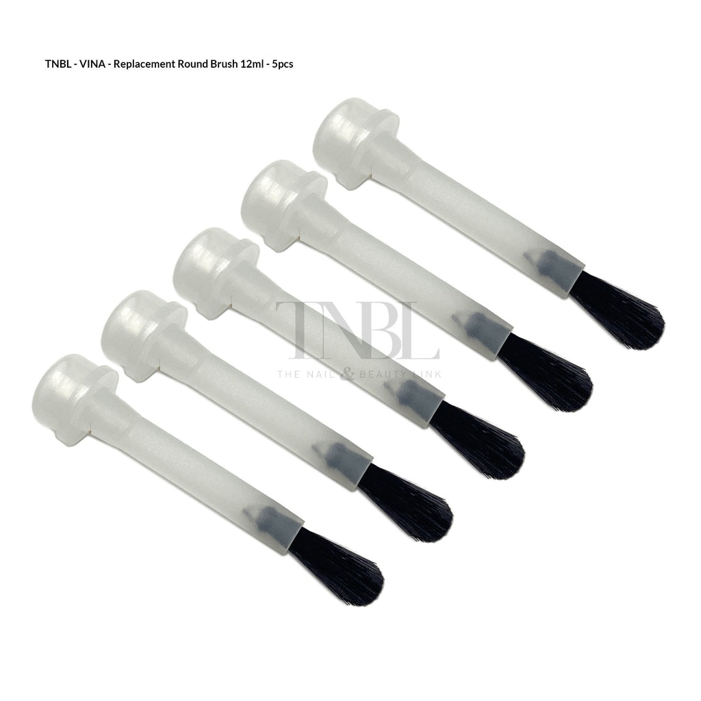VINA Round Head Gel Polish Replacement Brushes 5Pcs