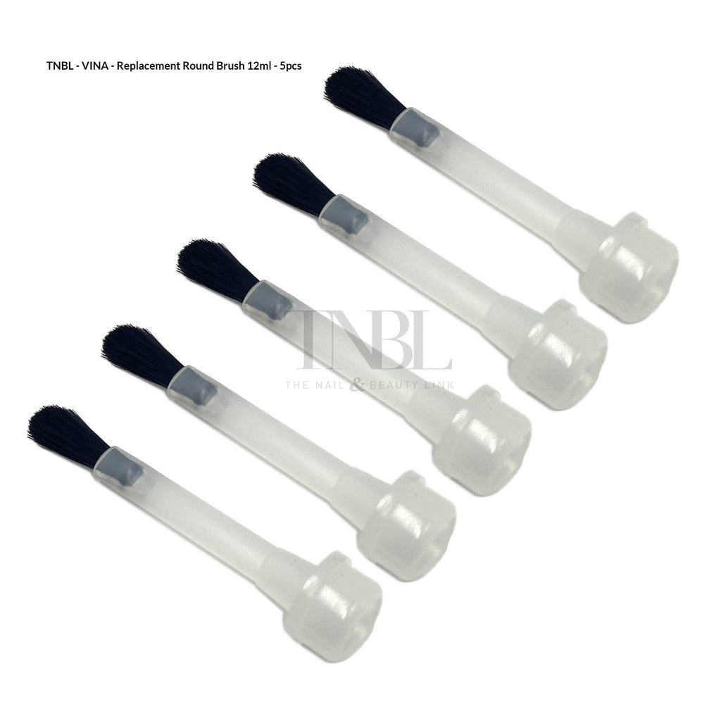 VINA Round Head Gel Polish Replacement Brushes 5Pcs