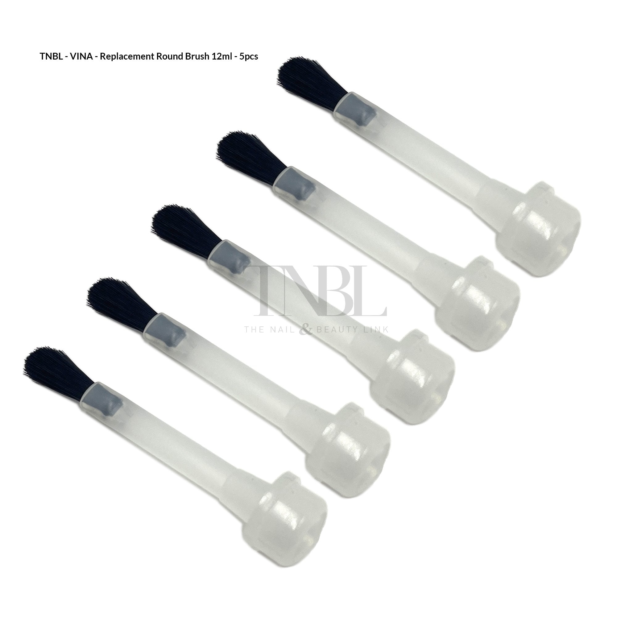 VINA Round Head Gel Polish Replacement Brushes 5Pcs