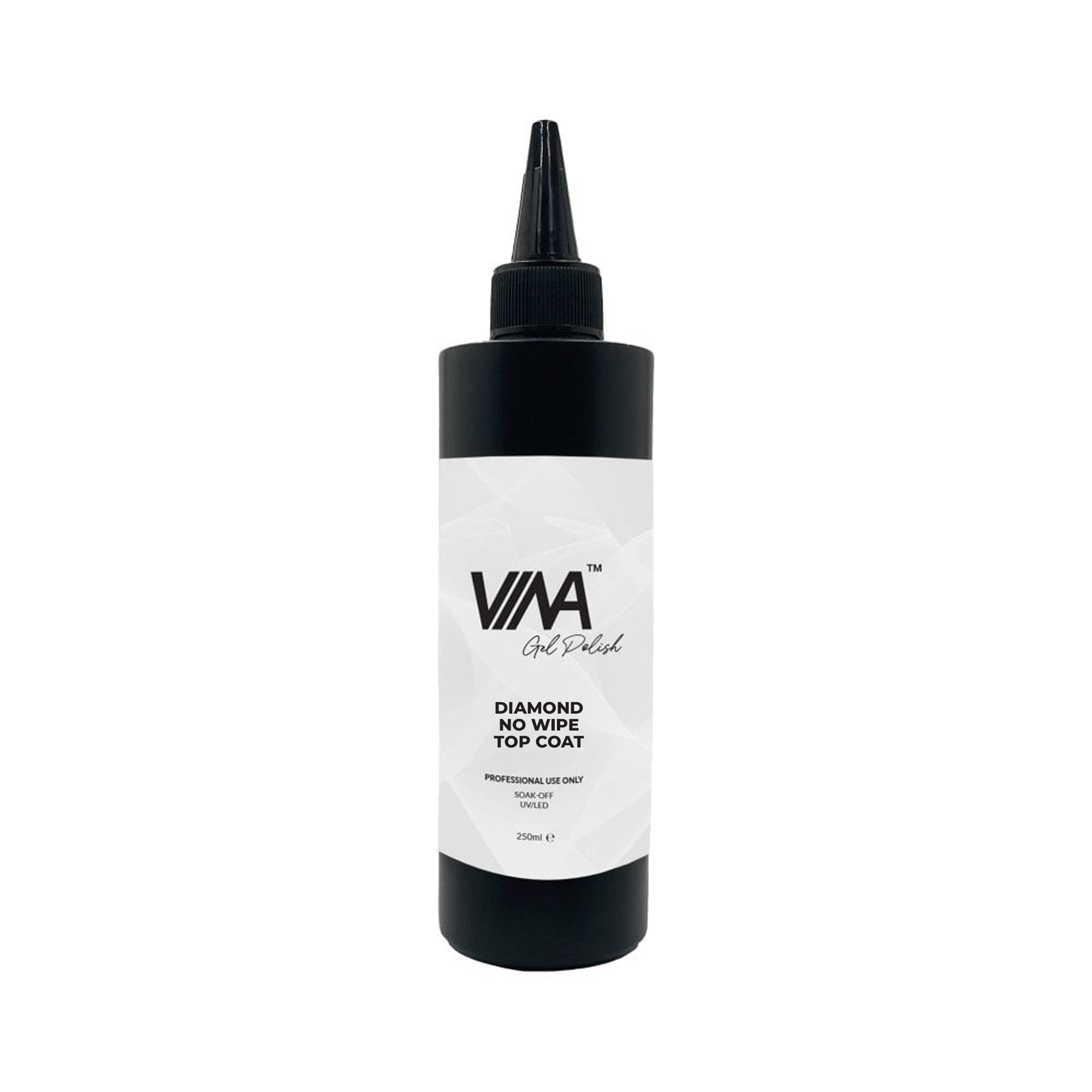 VINA Gel Polish Refill 250ml - Diamond No Wipe Top Coat