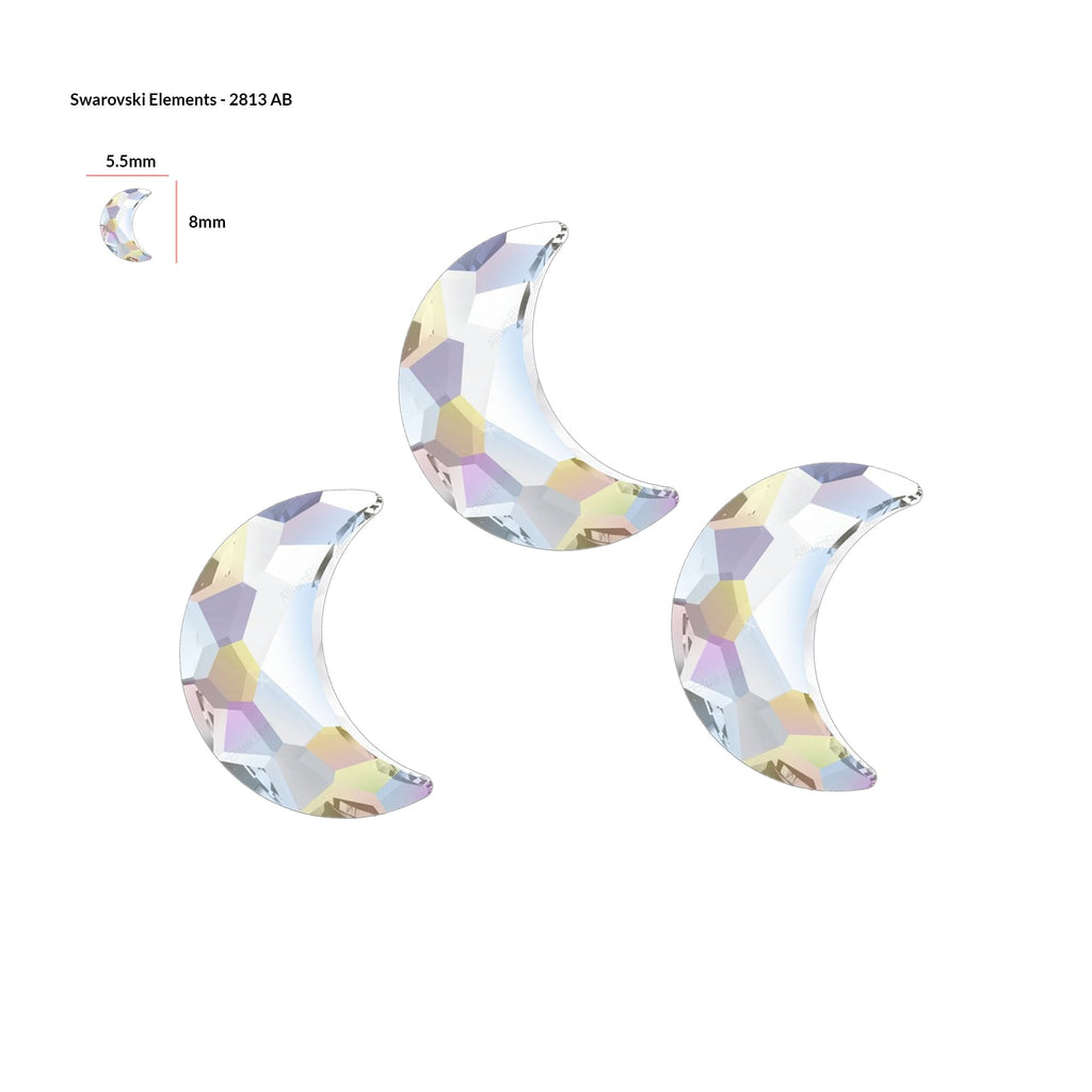 SWAROVSKI Element Half Moon - AB 2813