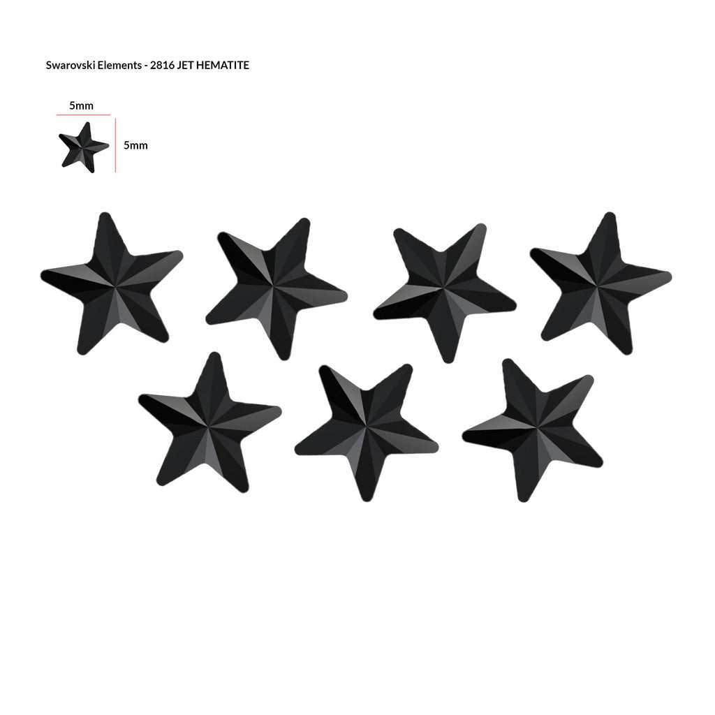 SWAROVSKI Element Star - Jet Hematite 2816
