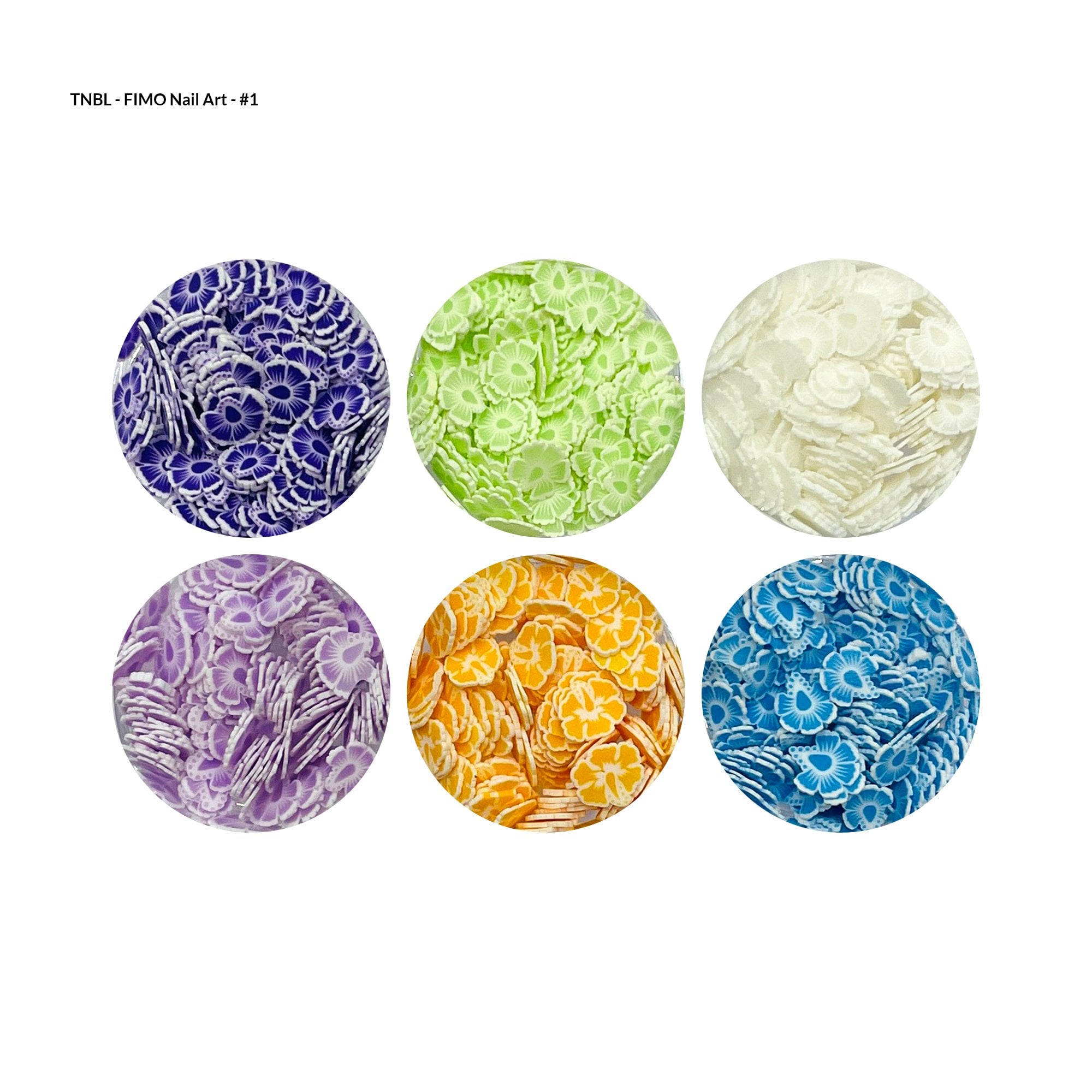 Fimo Set 1 - Flowers 6PCS