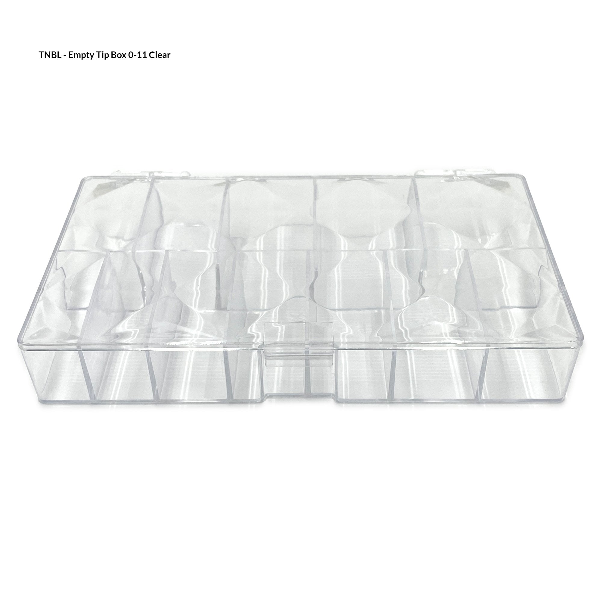 Empty Nail Tip Box 11 Slots For (Size 0-11/ size 00-10)