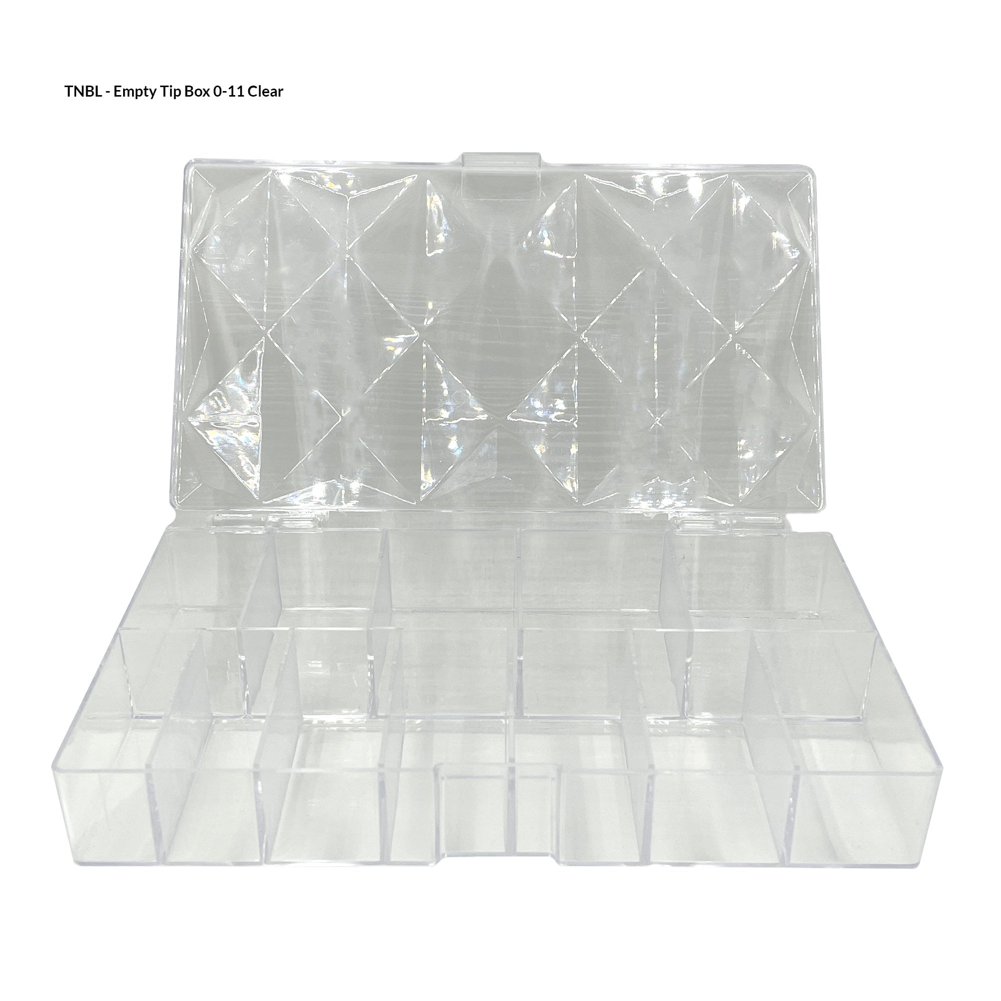 Empty Nail Tip Box 11 Slots For (Size 0-11/ size 00-10)