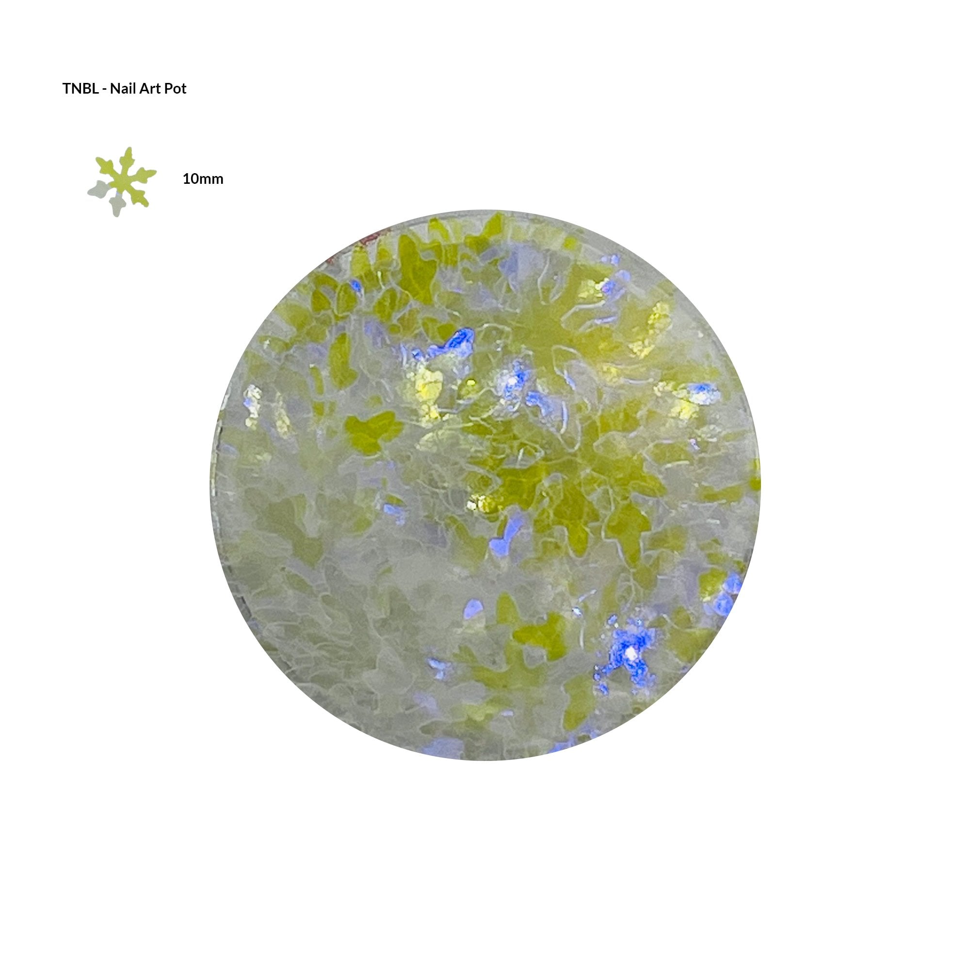 Nail Art Pot - IRIDESCENT PURPLE SNOWFLAKE#6