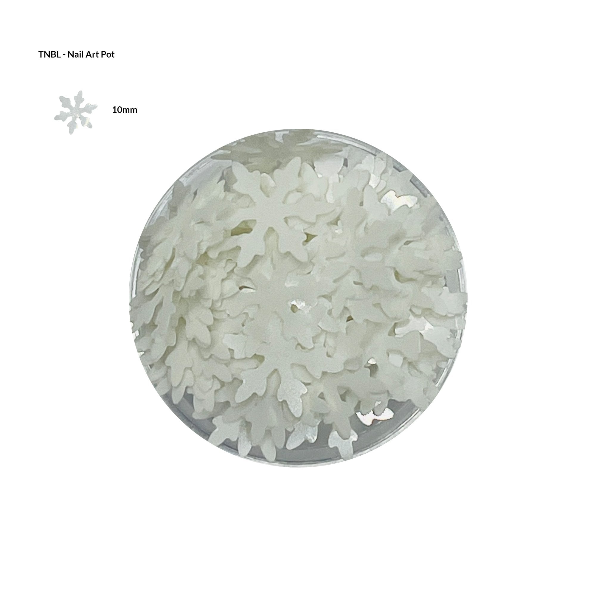 Nail Art Pot - WHITE SNOWFLAKE#5