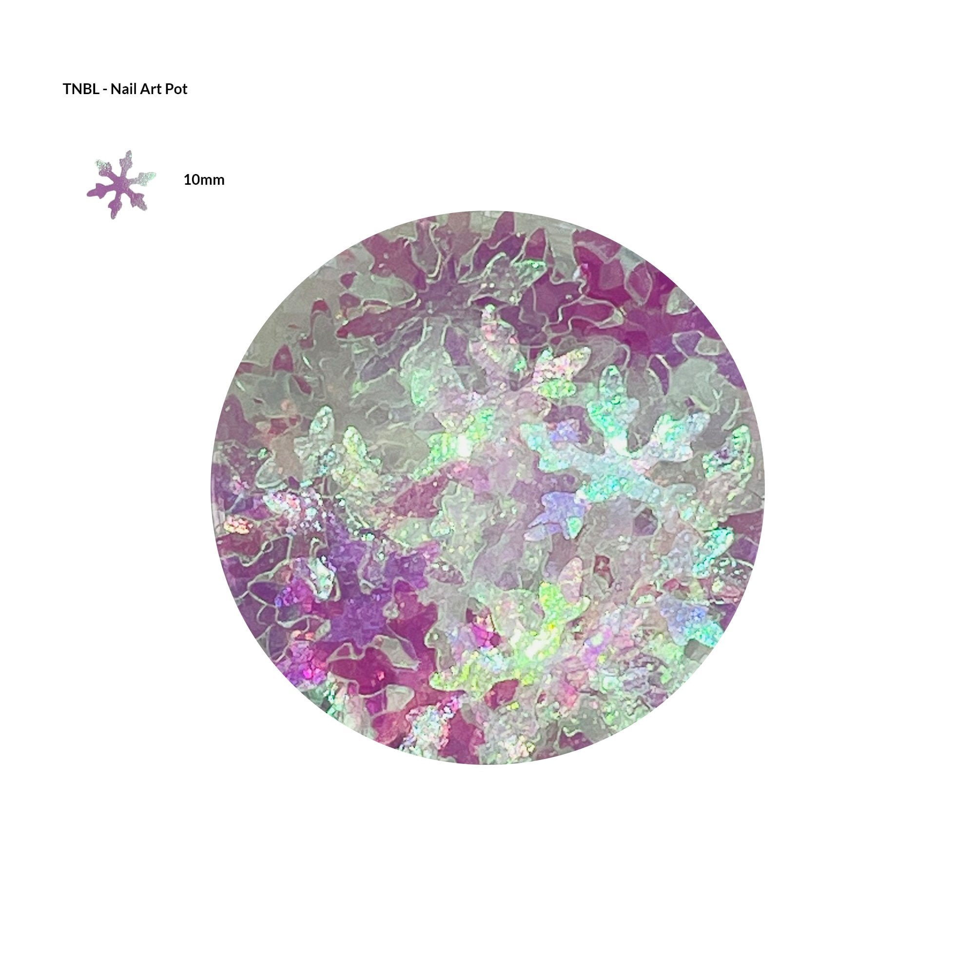 Nail Art Pot - IRIDESCENT AB SNOWFLAKE#3