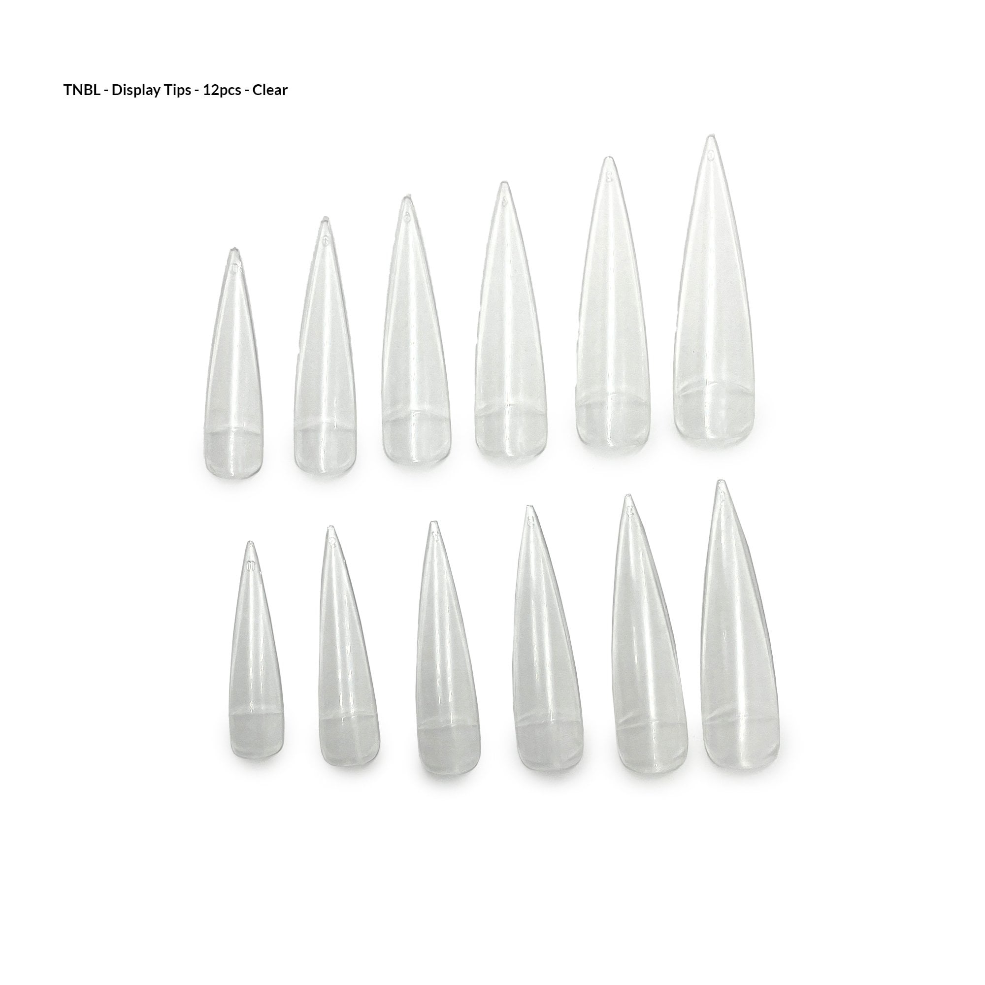 Nail Display Tips Size 0-11 12pcs