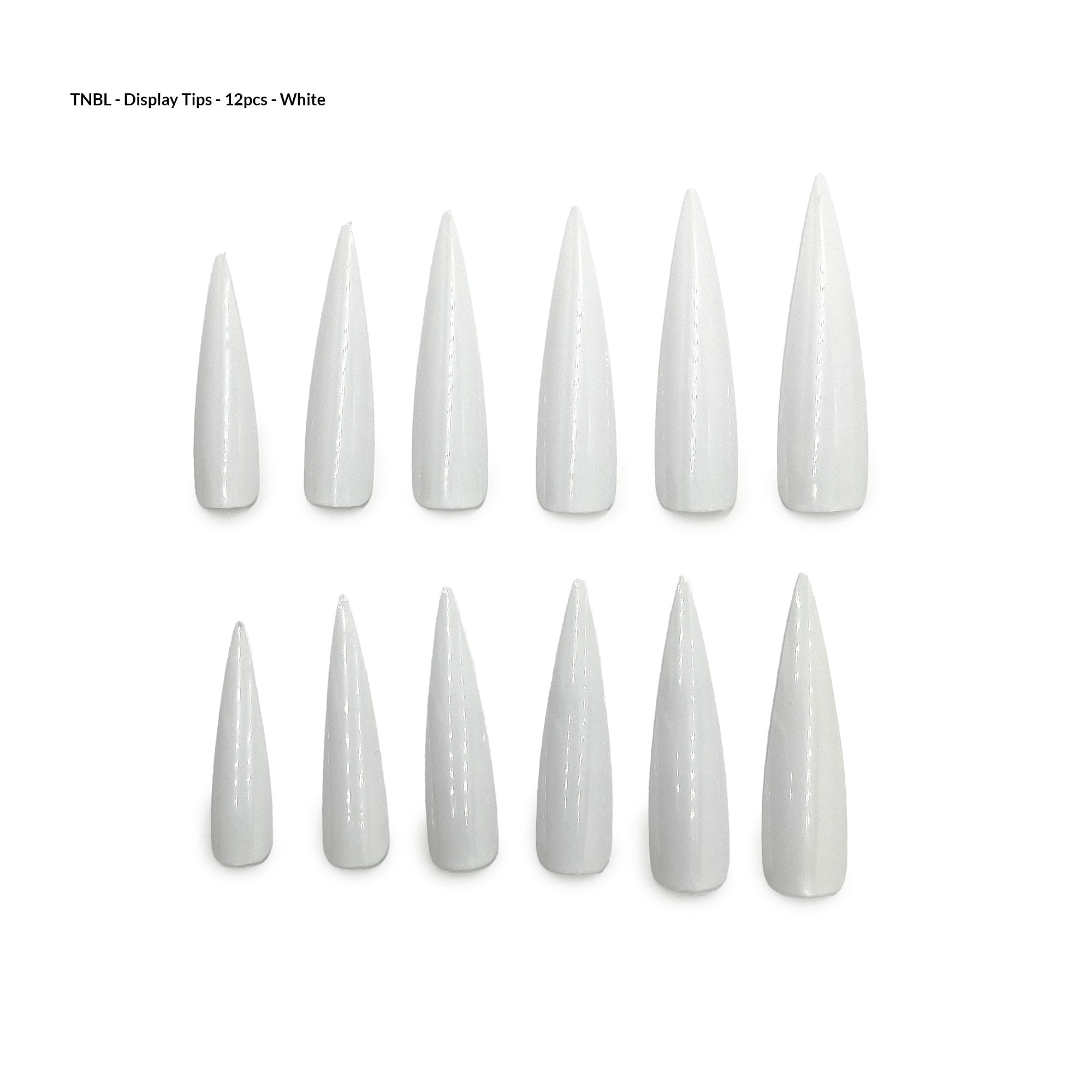 Nail Display Tips Size 0-11 12pcs