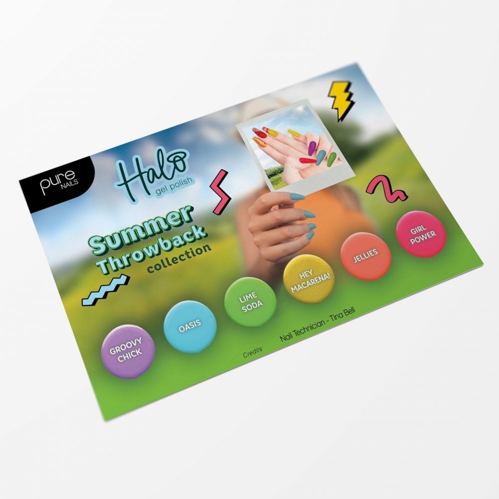 HALO Salon Poster Size A4 - Summer Throwback