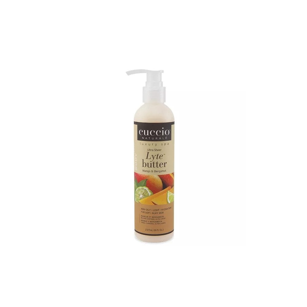 CUCCIO Naturale Lyte Body Butter 237ml (8oz) - Mango & Bergamot