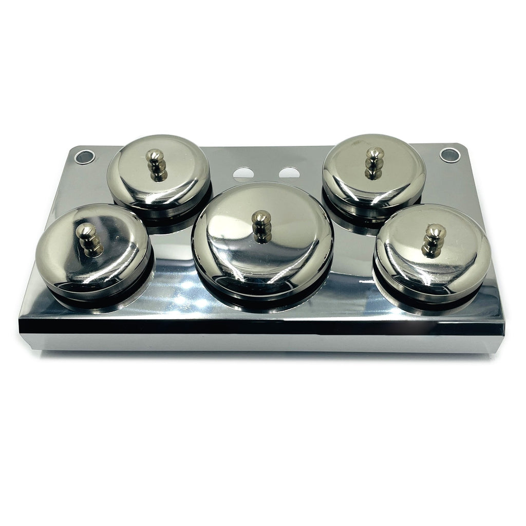 Stainless Steel Dappen Dish Set - 5pcs