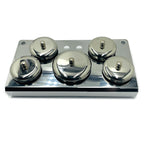 Stainless Steel Dappen Dish Set - 5pcs