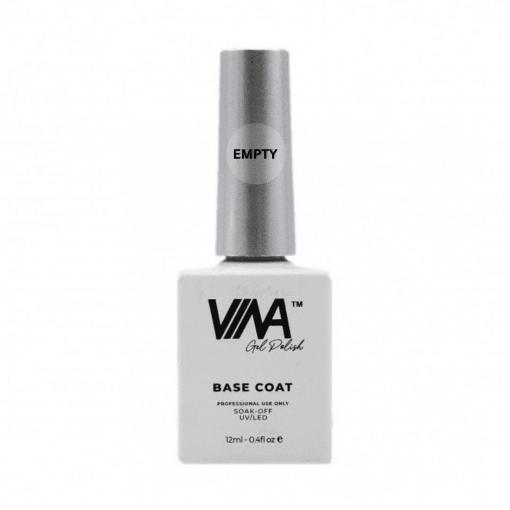 VINA Empty Gel Bottle 12ml - Base Coat (Empty)