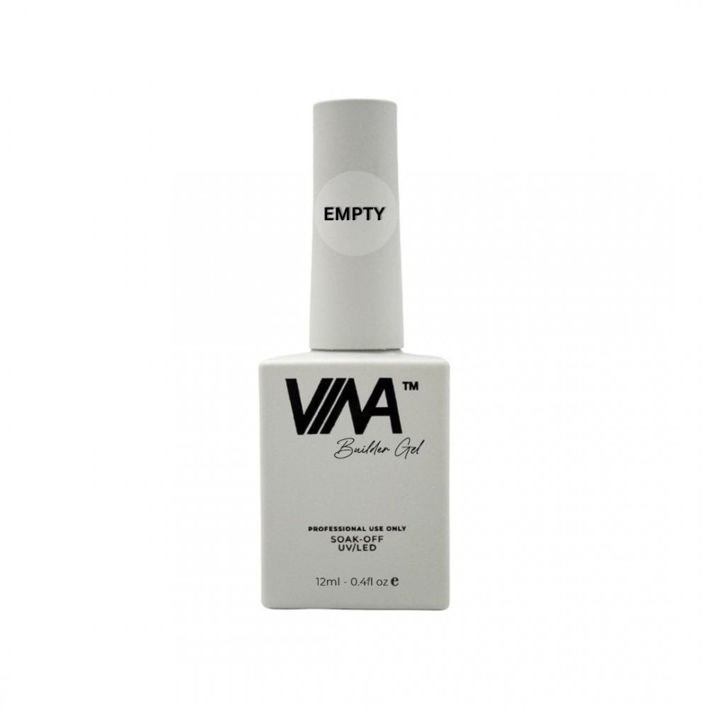 VINA Empty Gel Bottle 12ml - Brush on Builder Gel (Empty)