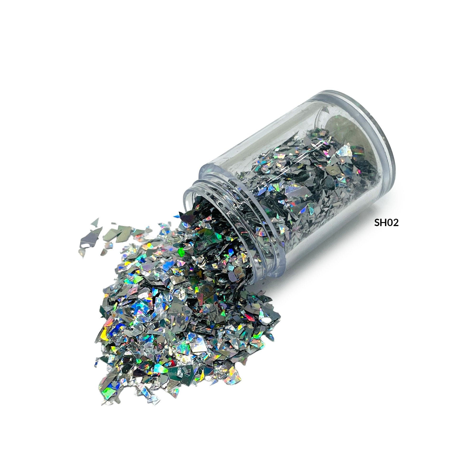 Silver Holo Flake Pot 1/2oz SH02