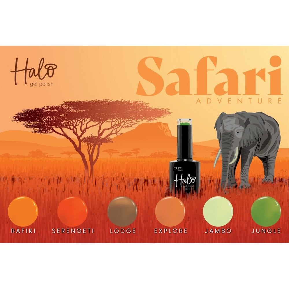 HALO Salon Poster Size A4 - Safari Adventure