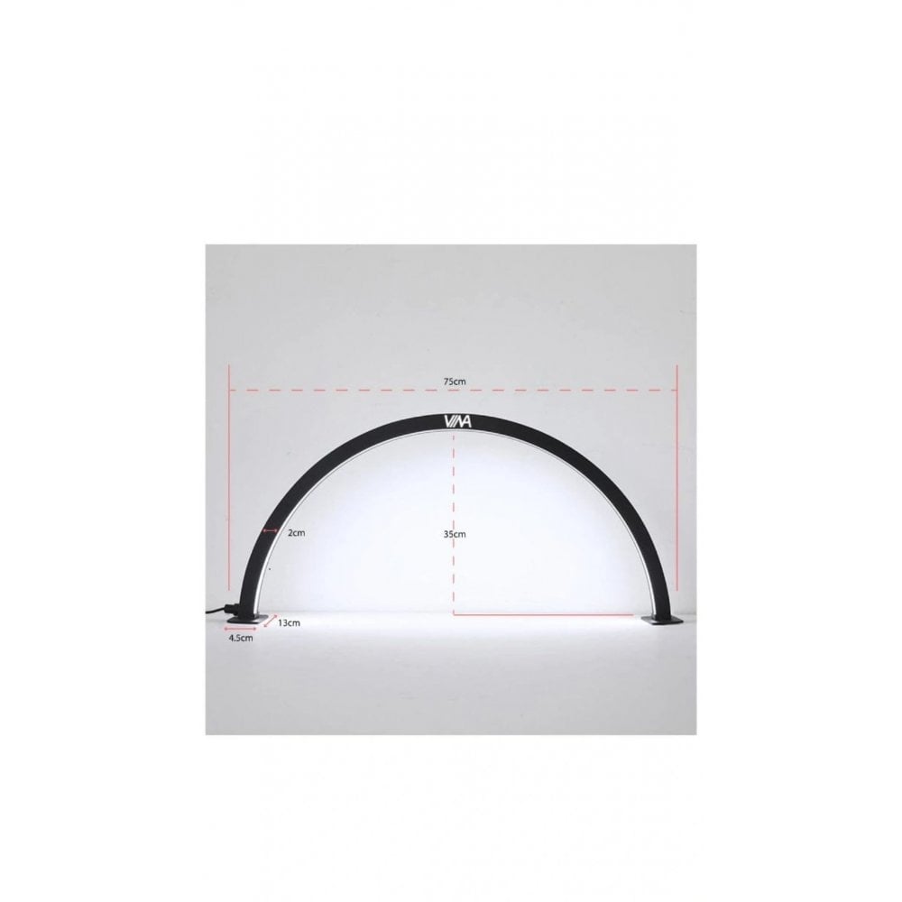 VINA Ergonomic Half Moon Led Table Lamp - White