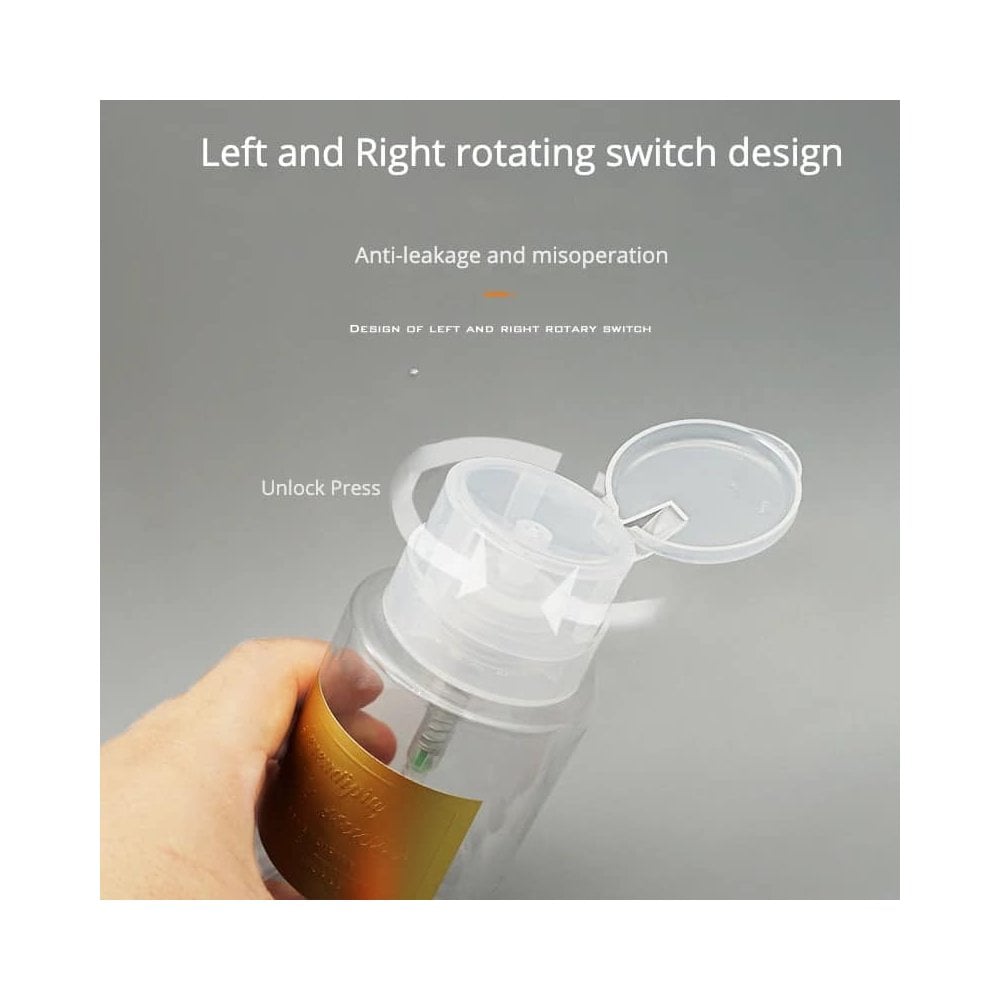 TNBL Alcohol Pump - Transparent Gold Label