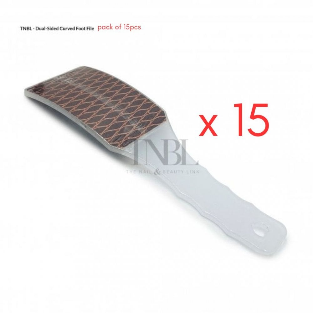 Dual-Sided Curved Foot File - Pack of 15pcs