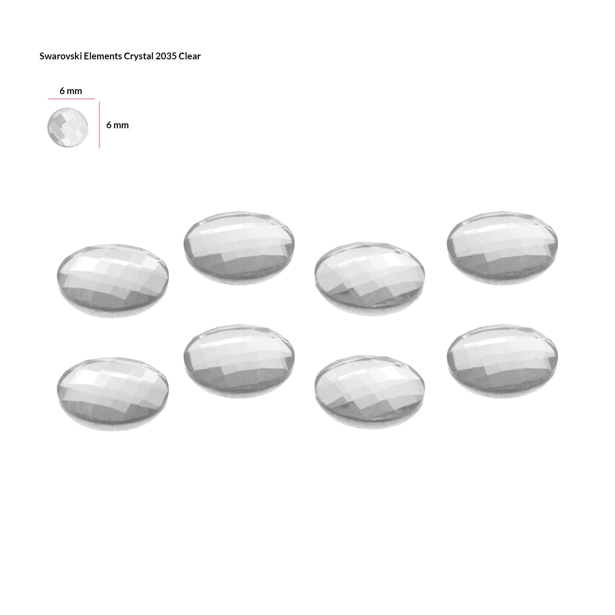 SWAROVSKI Element - Clear 2035 (6mm) 8pcs