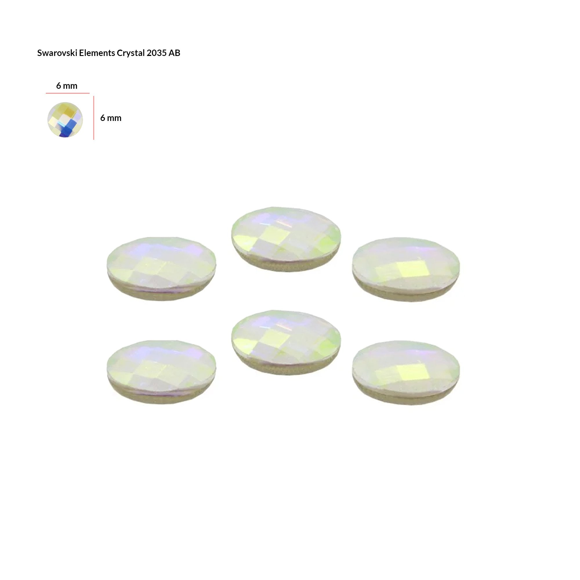 SWAROVSKI Element - AB 2035 (6mm) 6pcs