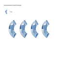 SWAROVSKI Element - Denim Blue 2037 (8mm) 4pcs
