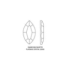SWAROVSKI Navette 2200 - AB 8x4mm 6pcs